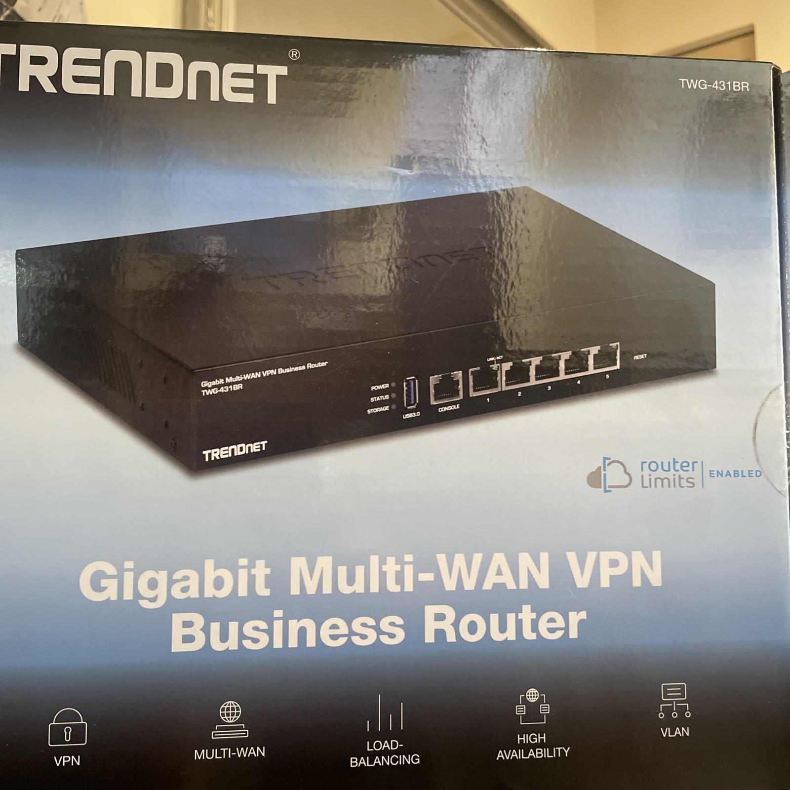 TRENDnet Gigabit Multi-Wan VPN Business Router Model TWG-431BR