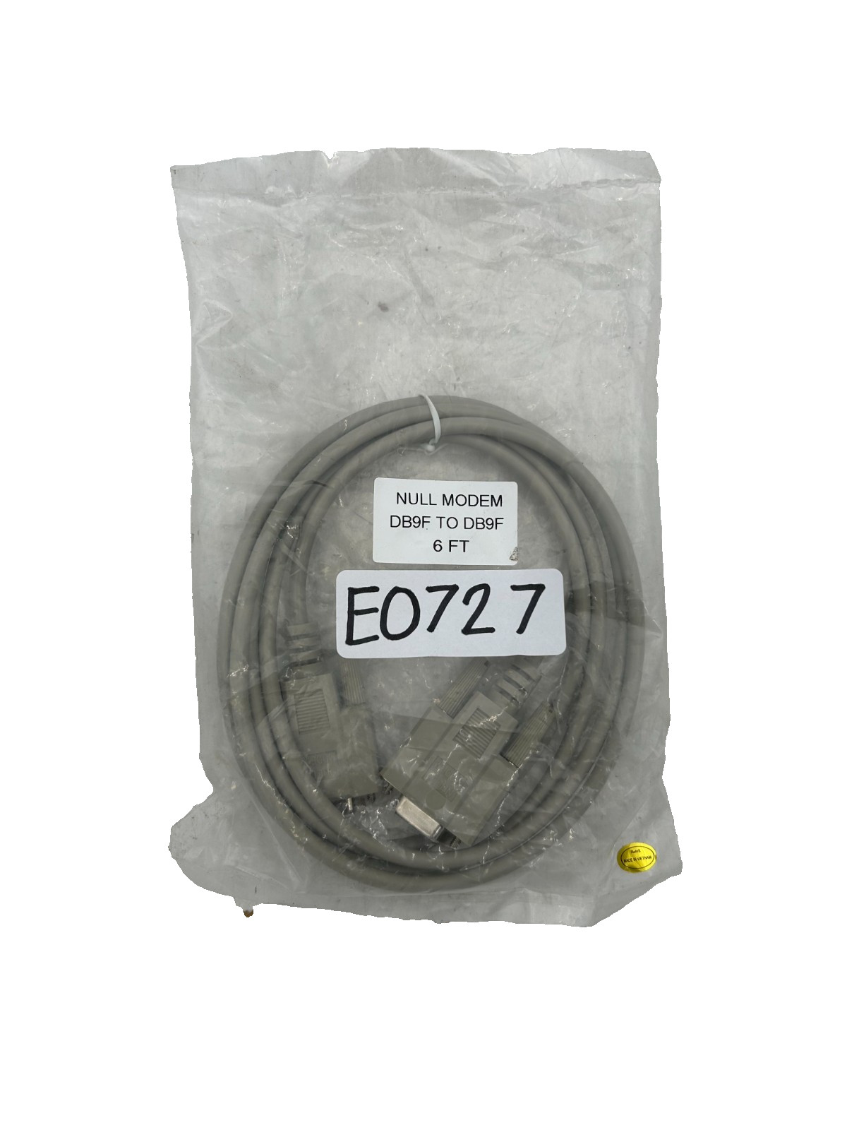 Null Modem Cable DB9F to DB9F 6Ft