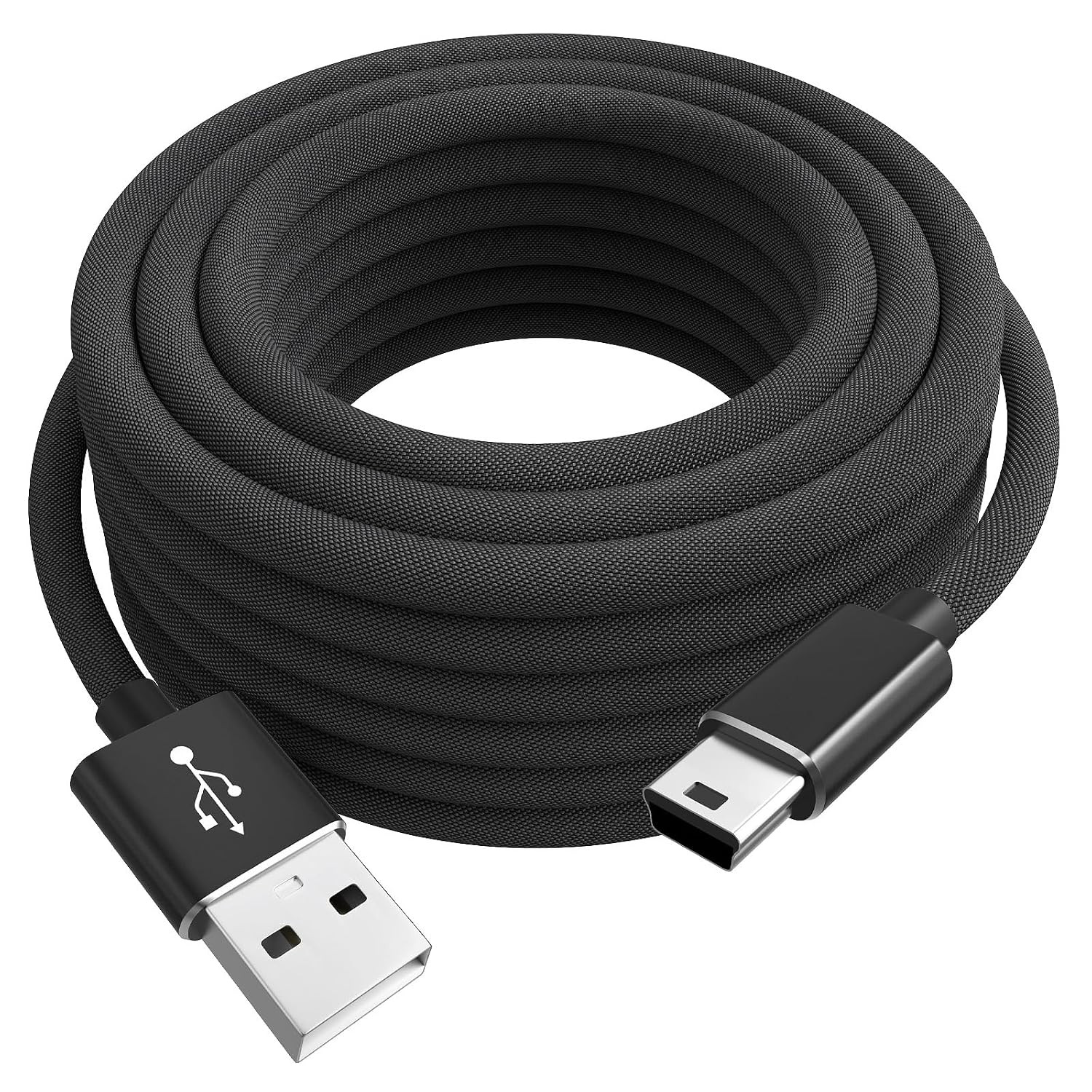 10Ft Mini USB Cable, USB 2.0 to Mini B 480Mbps Data Transfer Cord Compatible