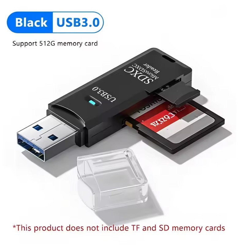 USB 3.0 SD Card Reader High Speed Micro SD to USB Adapter for PC Laptop Camera