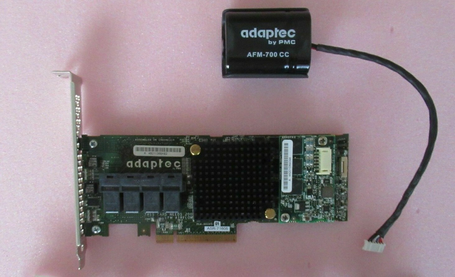 Adaptec ASR-71605 1GB Cache 16-Port 6Gbps Raid Controller + Battery