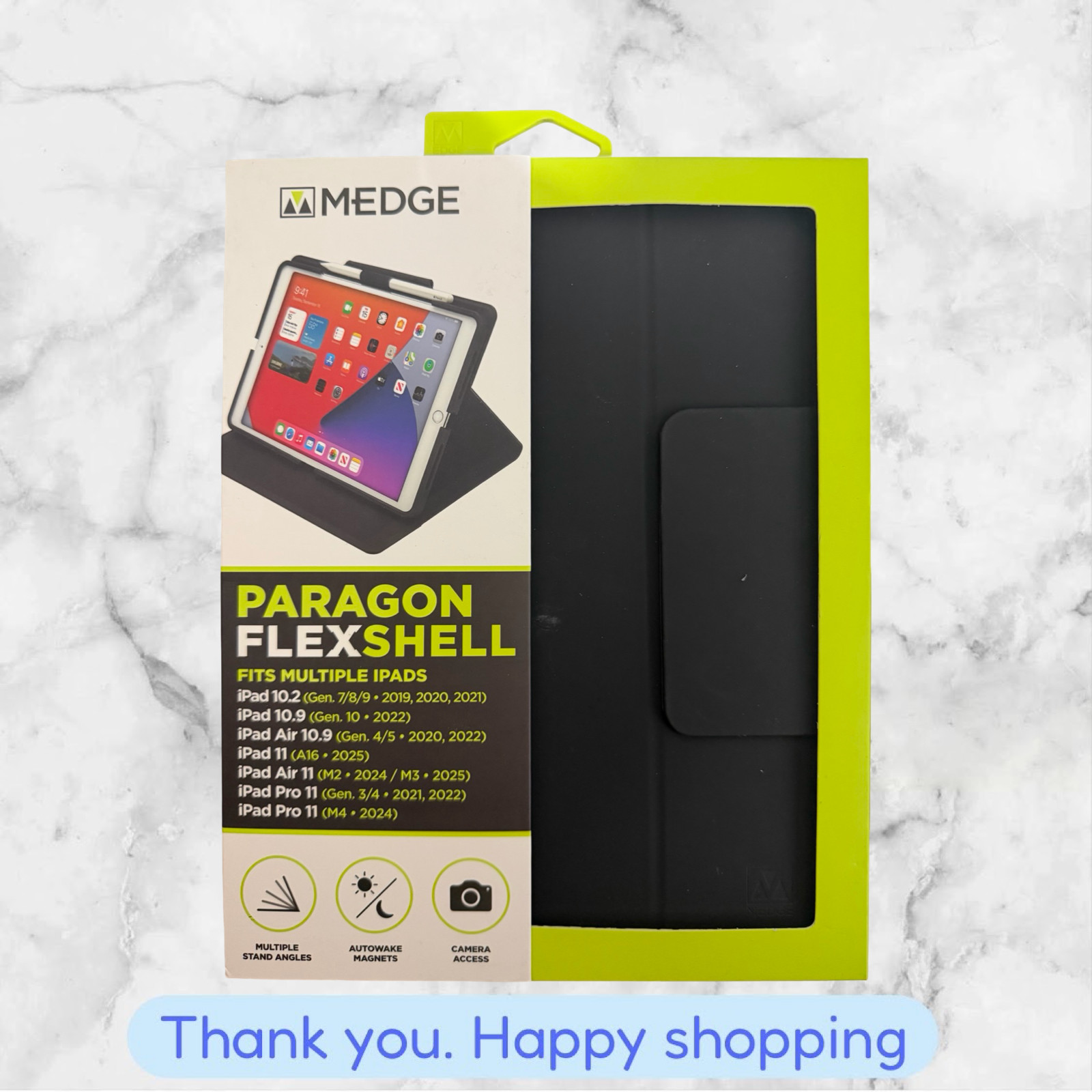 M-Edge Paragon Flexshell Case for 10.2" - 11" iPads (PD11-PF-P-B) BRAND NEW SHIP