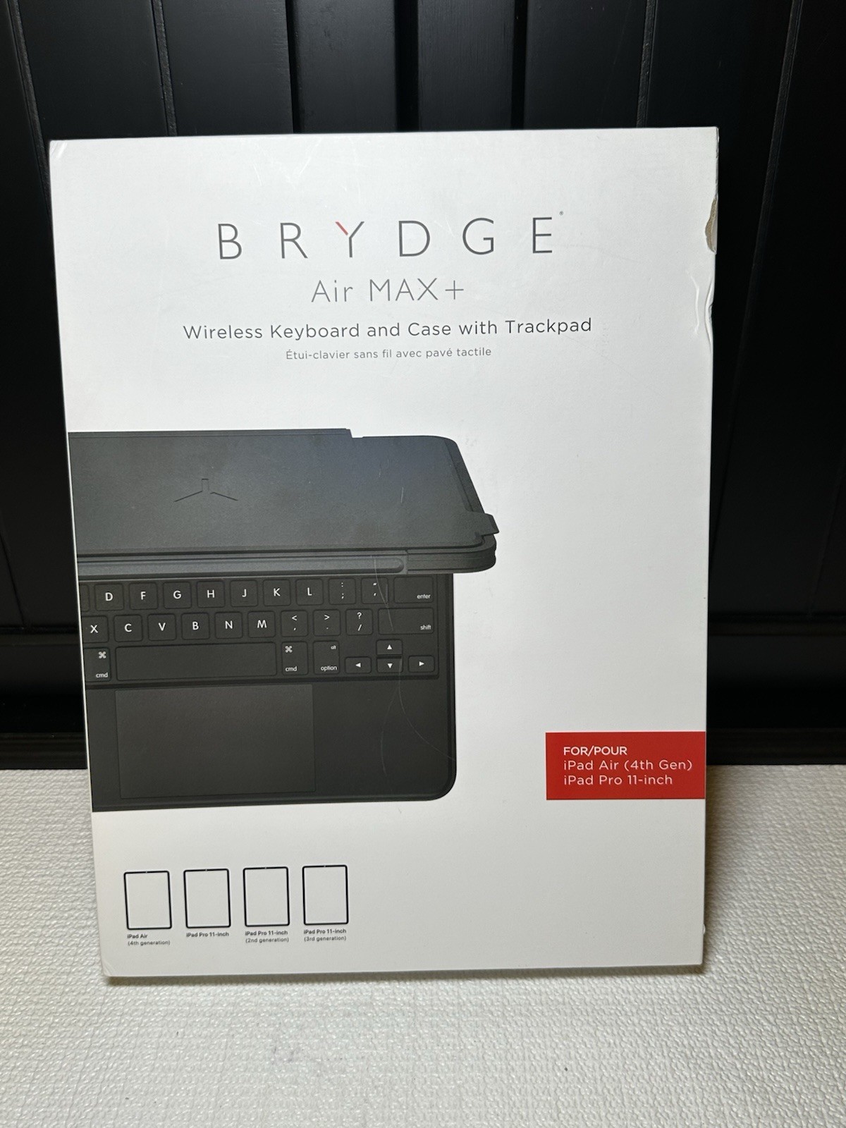 Brydge BRY4022 Air MAX Plus Wireless Keyboard Case with Trackpad for iPad