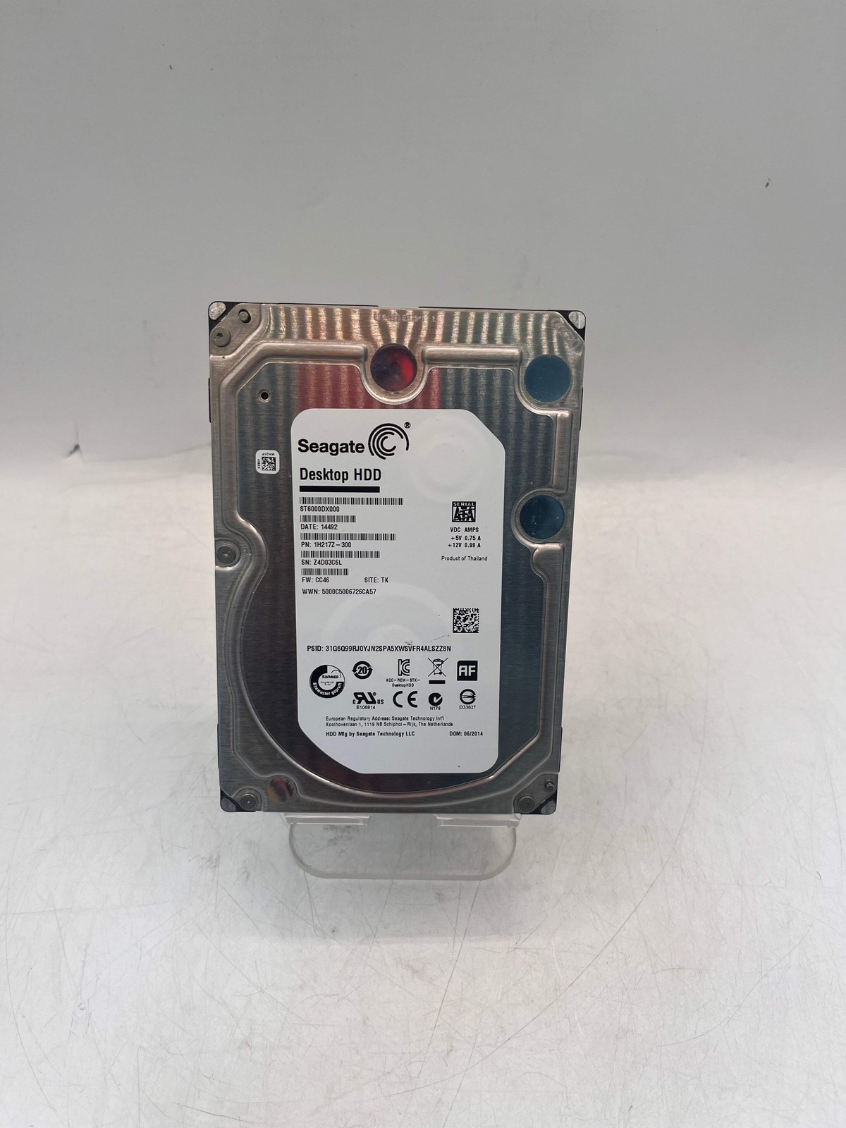 Seagate ST6000DX000 6TB Desktop HDD Silver