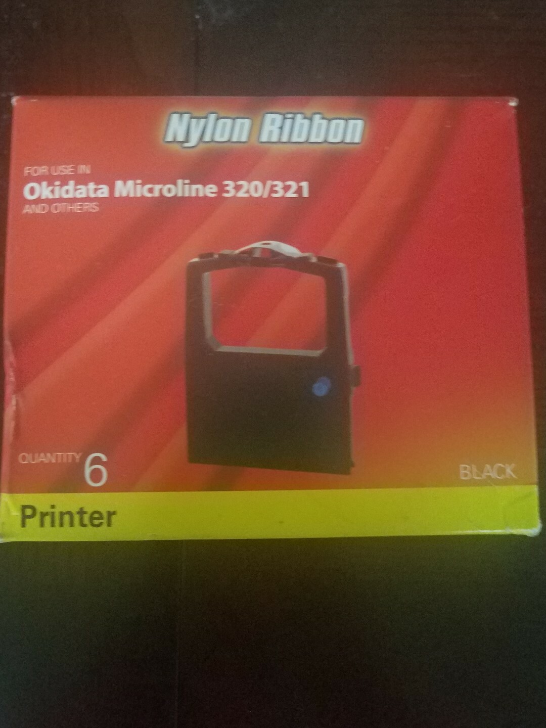 PORELON 11510 Nylon Ribbon 6 Pack 11510 Black Printer Ribbon Non-OEM Compatible