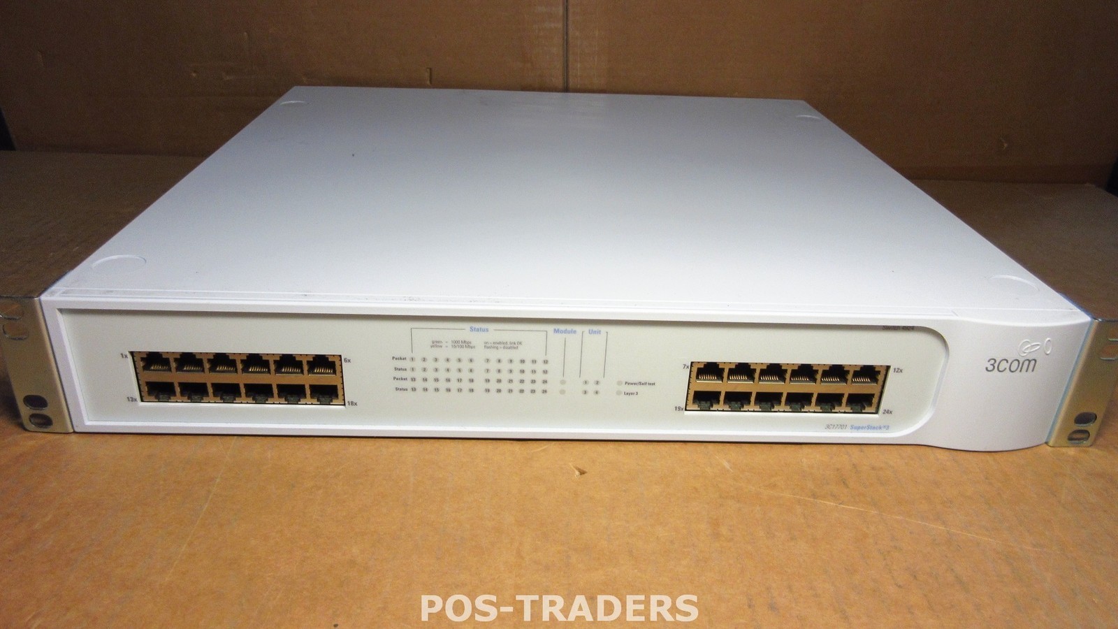 3Com switch 4924 3C17701 superstack 3 24 port Gigabit switch incl 3C17716 modules