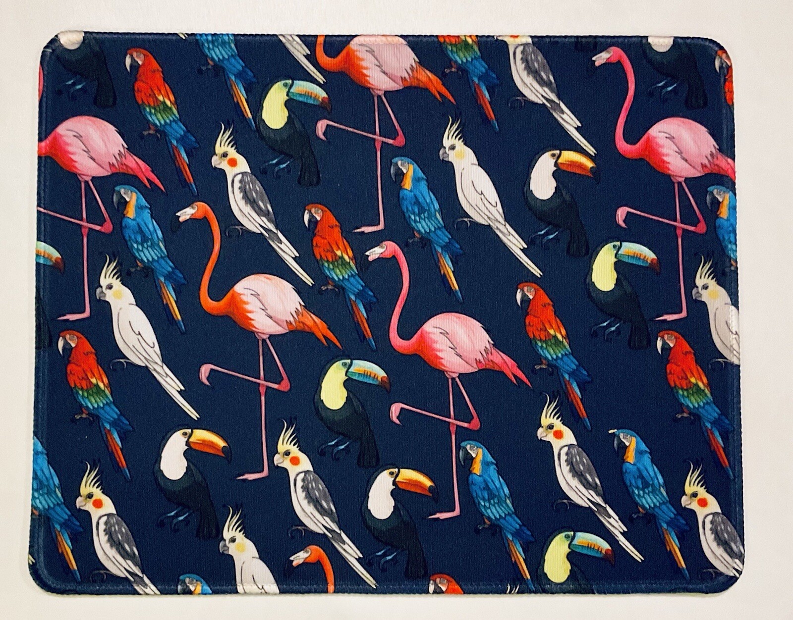 Birds Flamingo Mouse Pad Rectangle Rubber Non-Slip Office or Gaming 10"x8"