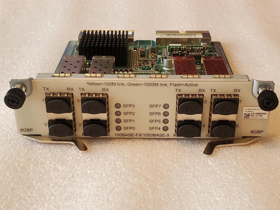 HP JC174A 8 SFP HIM FlexNetwork 6600 JC178B JC177B JC496A HSR6600 JG353A JG354A