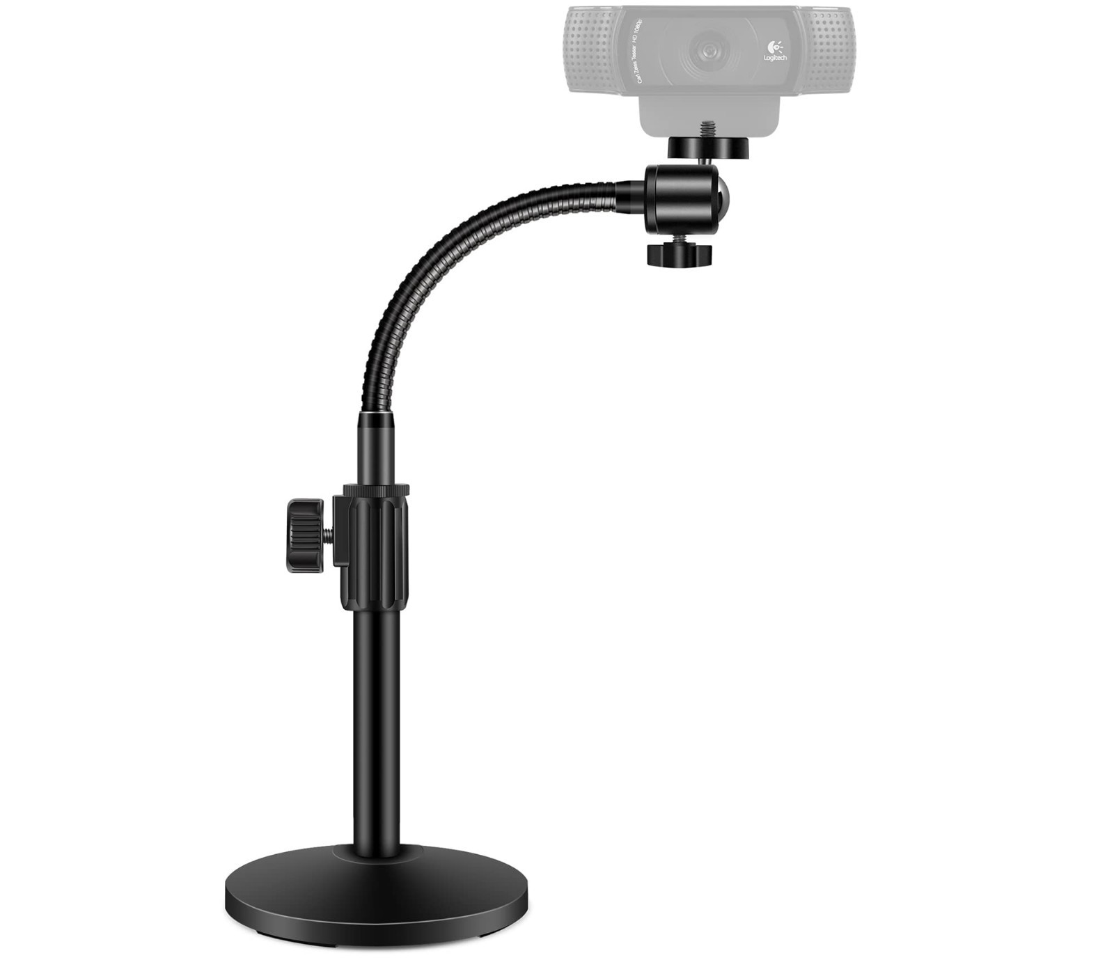 Adjustable Webcam Stand Arm for Desk - Camera Mount Holder for Logitech & More