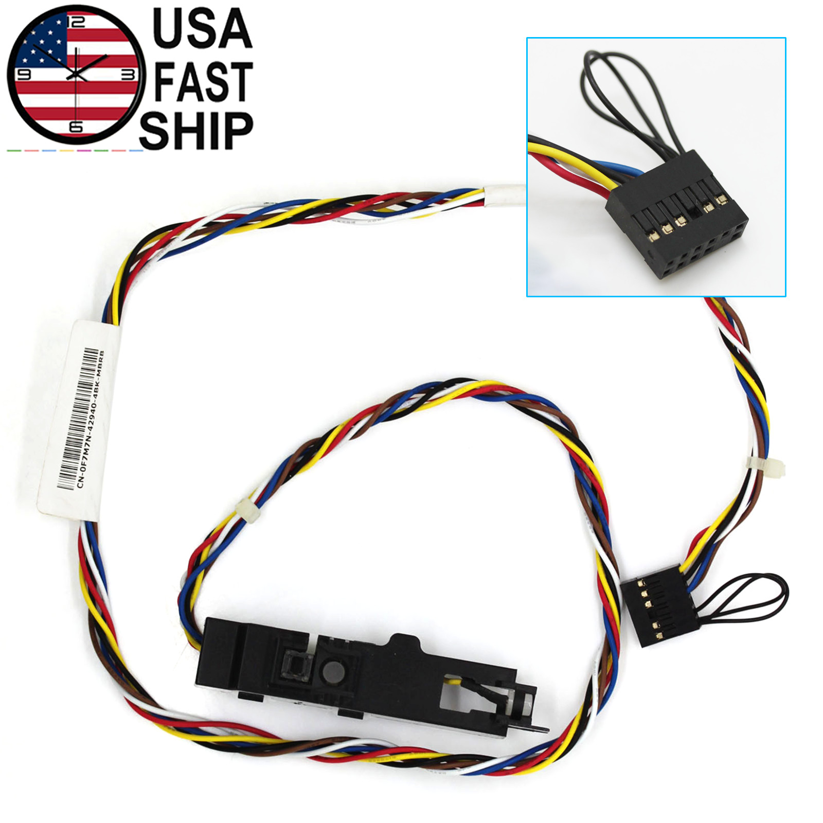 OEM Power Button Switch Cable Line For Dell XPS 8100 8200 8300 8500 8700 0F7M7N