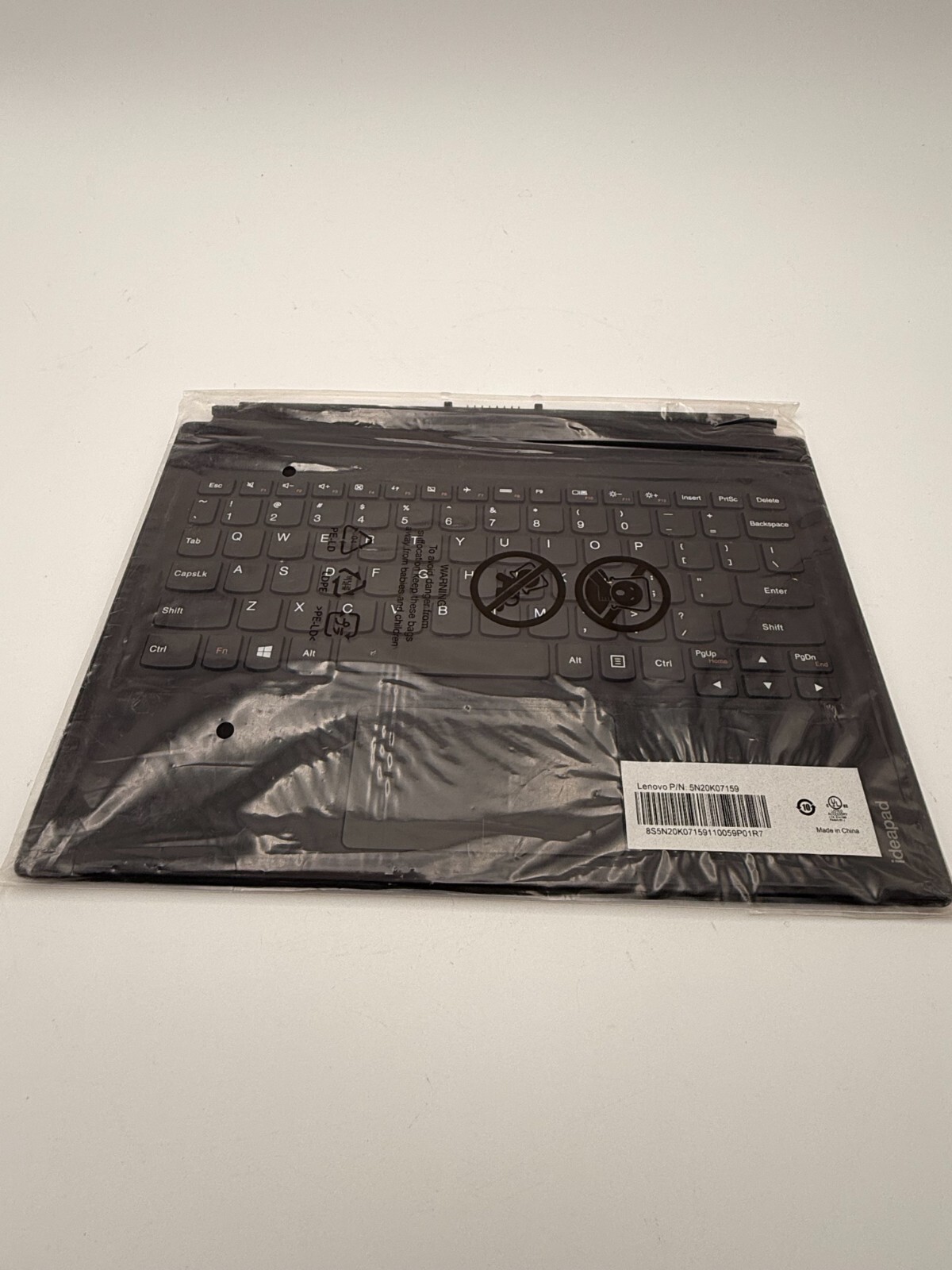 Lenovo IdeaPad Keyboard 5N20K07159 Touchpad Replacement OEM Black New Sealed