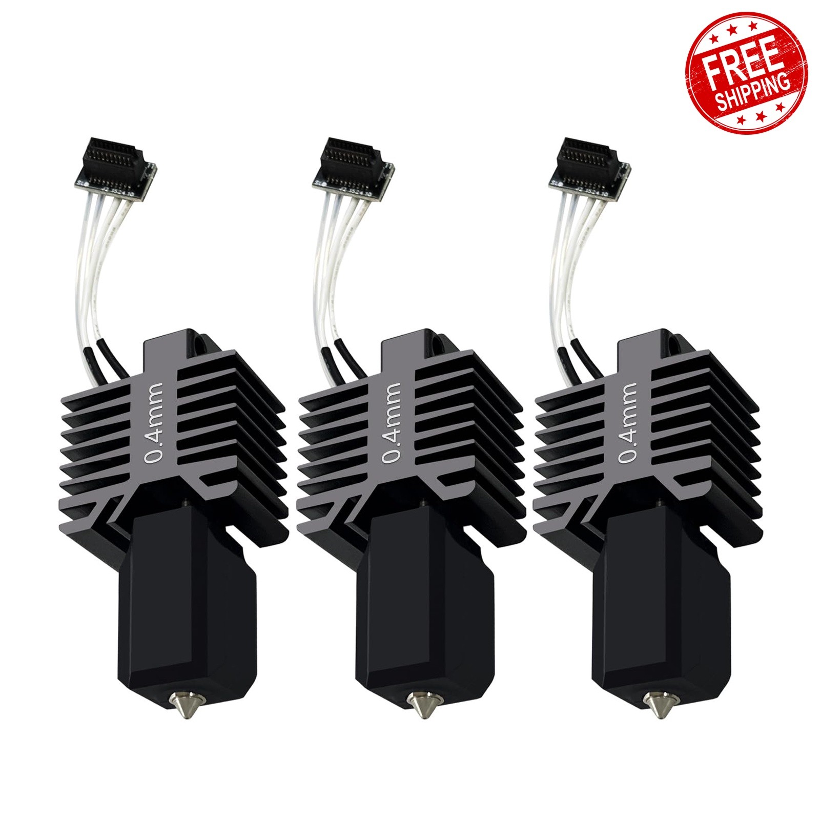 HysiPrui 3 PCS P1S/P1P 0.4MM Hotend Kit Nozzle