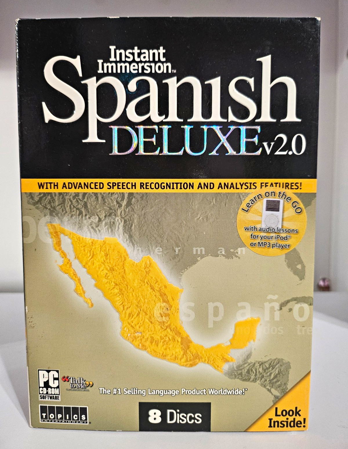 ​Instant Immersion Spanish Deluxe v2.0 PC CD-ROM Audio 8 Disc Language Software