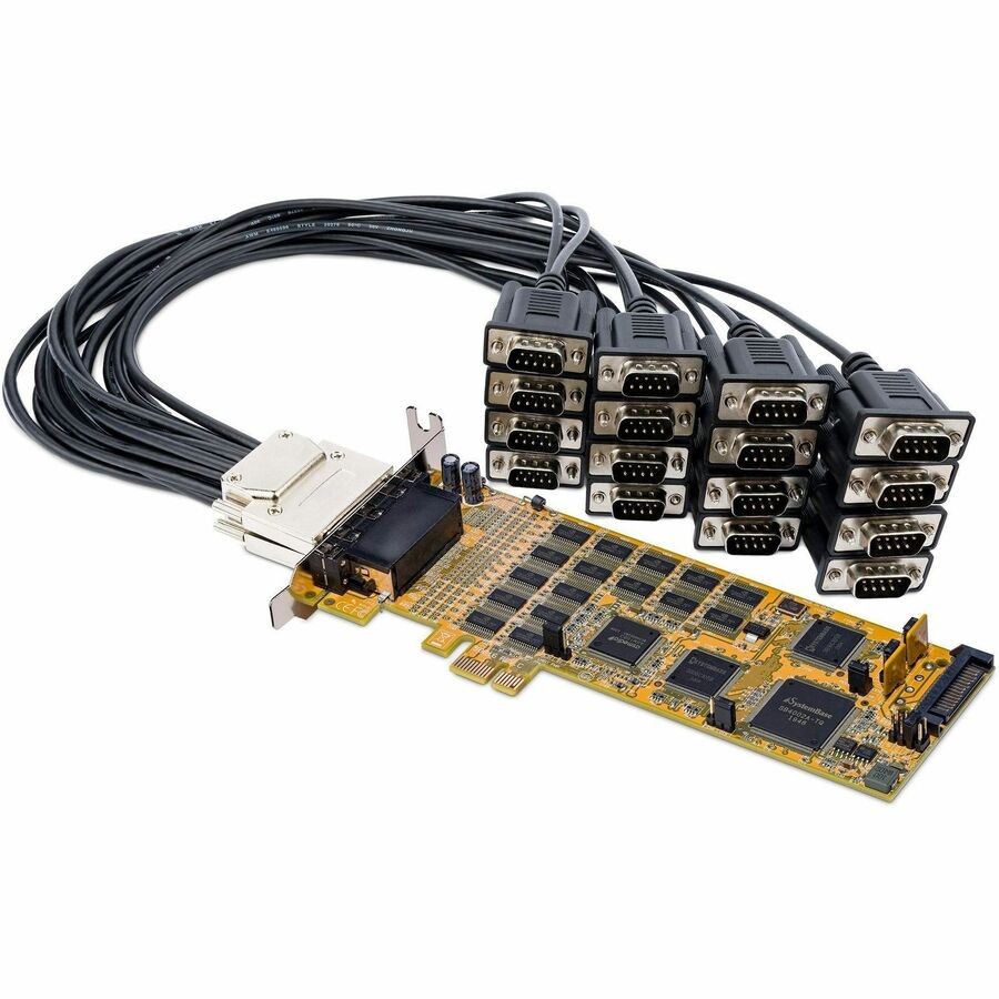 StarTech PCI Express Serial Card 16 DB9 RS232 Ports PEX16S550LP