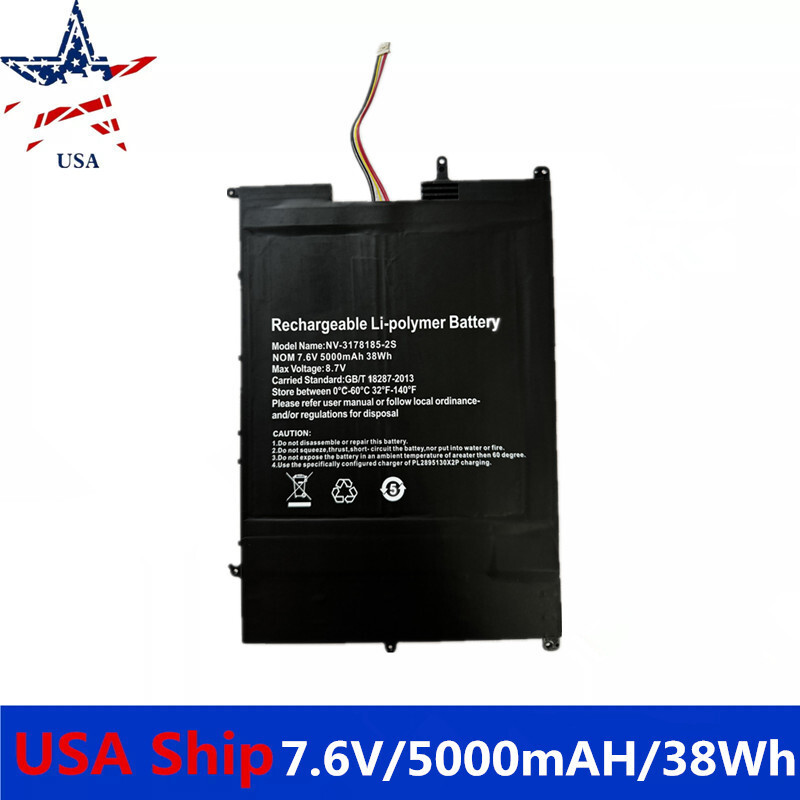 7.6V 5000mAh/38Wh NV-3178185-2S Li-Polymer battery For  SGIN M15 X15 15.6"