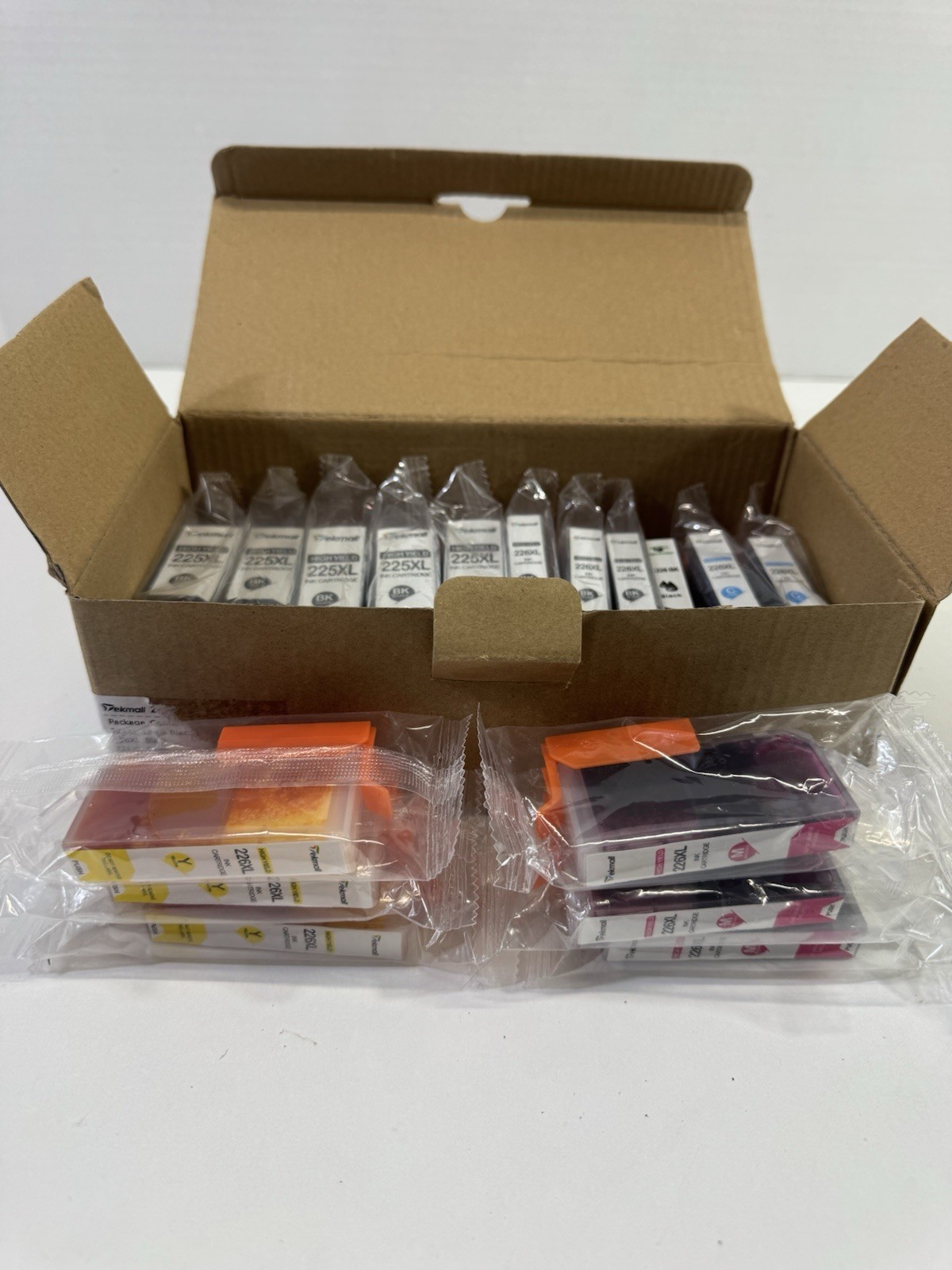 Tekmall High Yield 226 225 XL Ink Cartridges Lot Of 17 Black Cyan Yellow Magenta