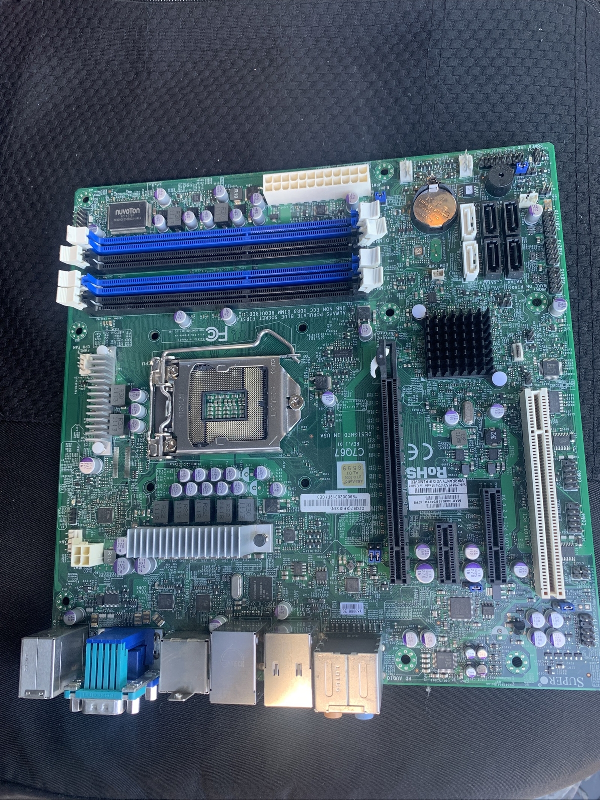Used SUPERMICRO C7Q67- Motherboard