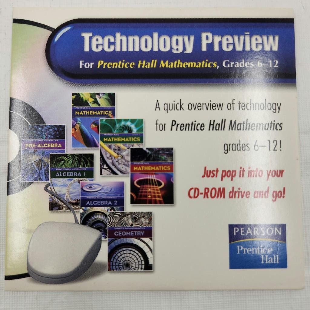 Technology Preview for Prentice Hall Mathematics, Grades 6-12 CD-ROM
