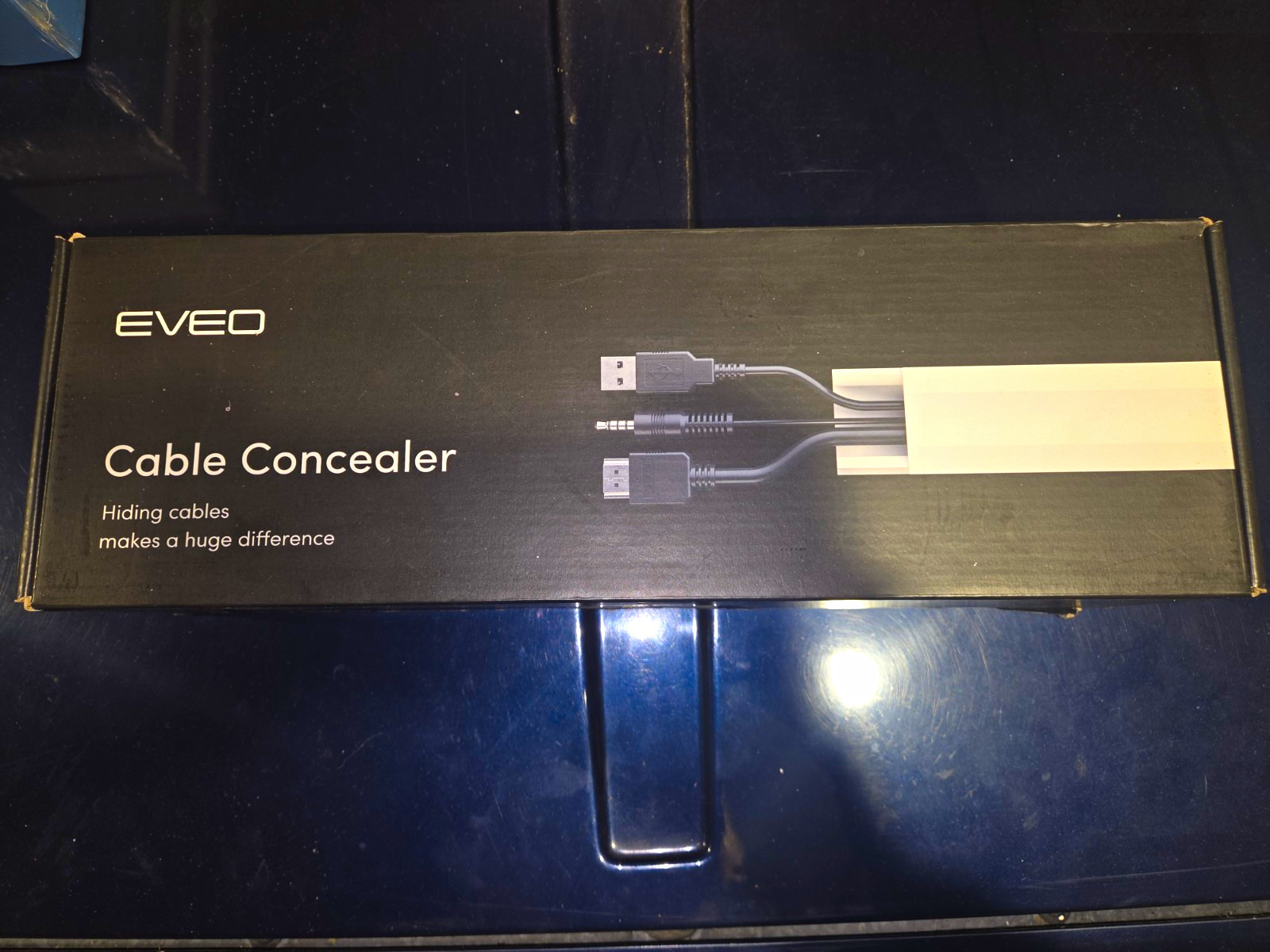 EVEO White Cable Concealer Raceway Kit Paintable Cut-to-Length 18 Pack 17 in