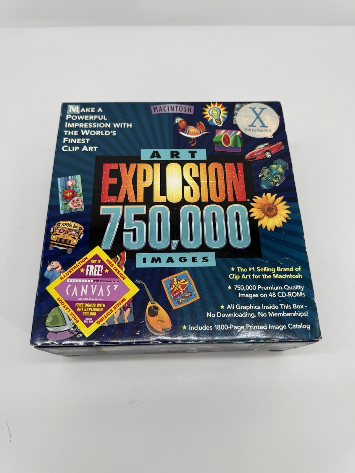 Art Explosion 750,000 Images Macintosh 48 CD-ROM Clip Art Mac OS X