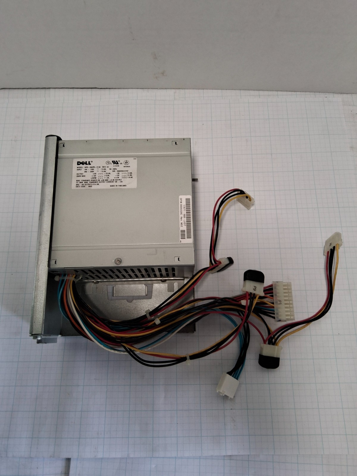 Dell NPS-200PB-73M 200W  Computer Power Supply (NO CORD)