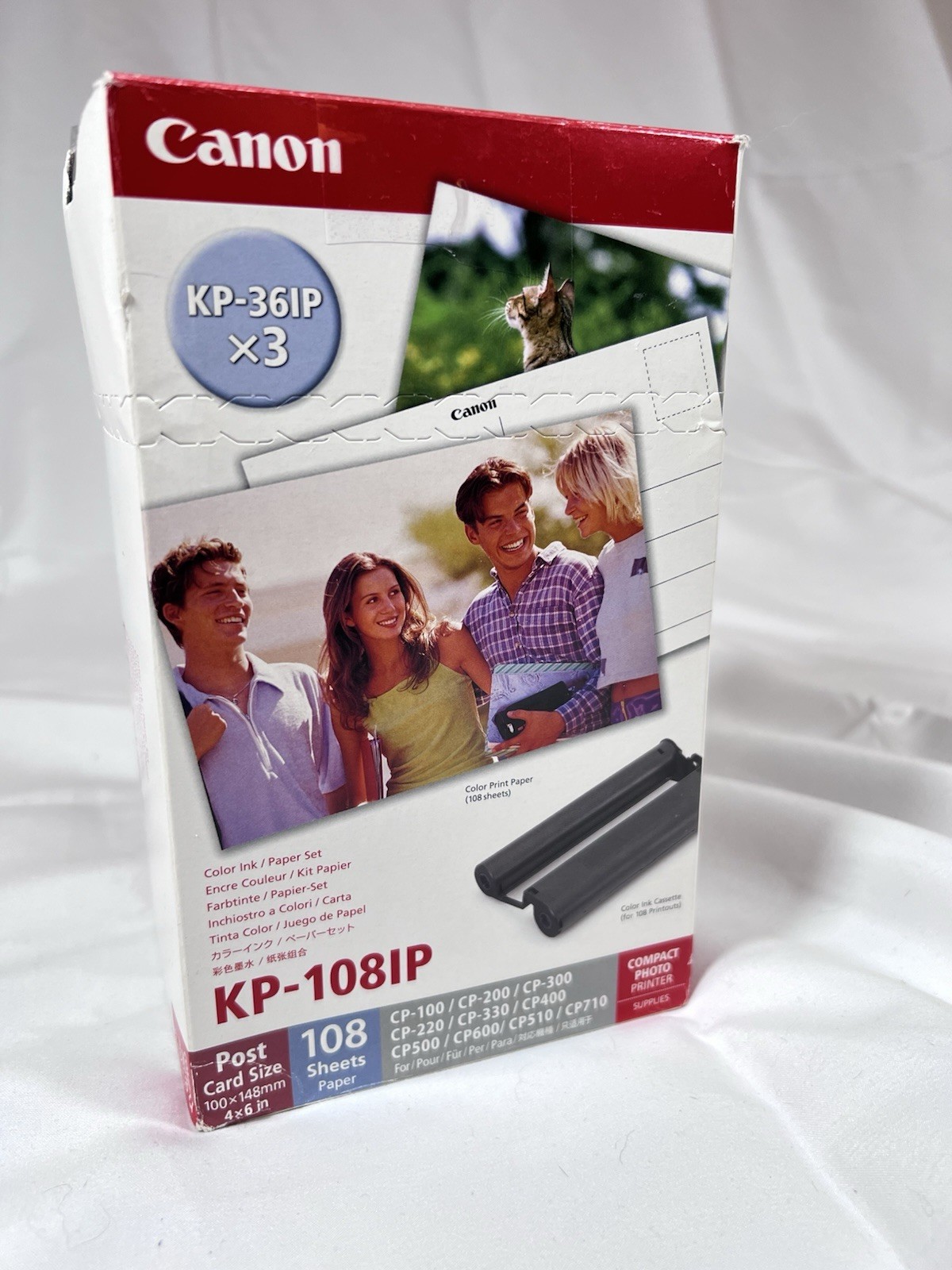 Canon Color Ink Paper Set KP-108IN Selphy CP 4X6 New In Box Cartridge 108 Sheets