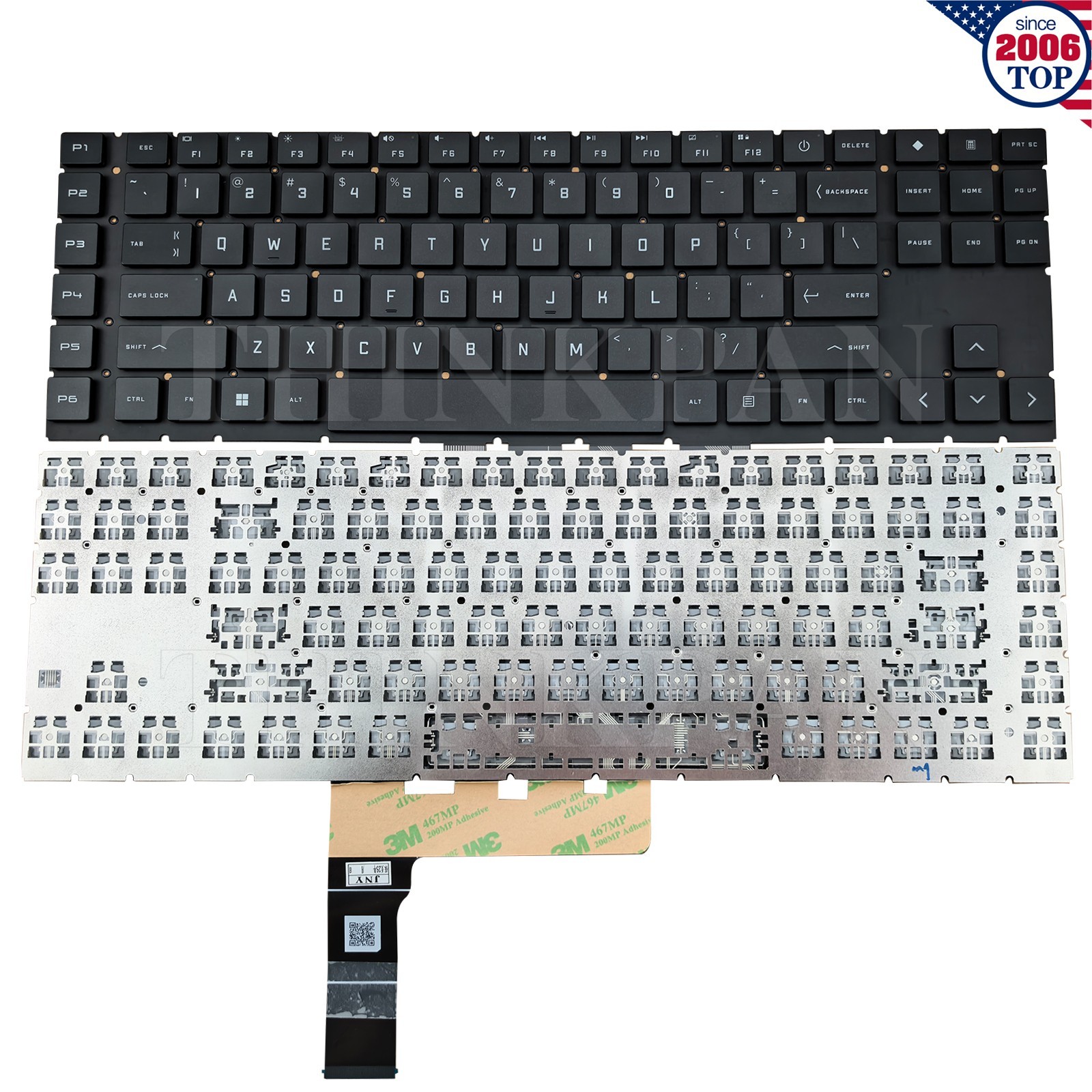 New US Non-Backlit keyboard for HP Omen 17-CK 17-CK0010NR 17-CK1003NR 17-CM