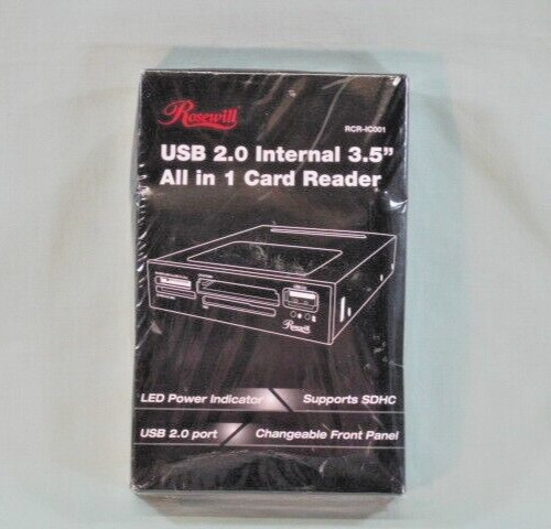 NEW Rosewill USB 2.0 Internal 3.5" All in 1 Memory Card Reader RCR-IC001