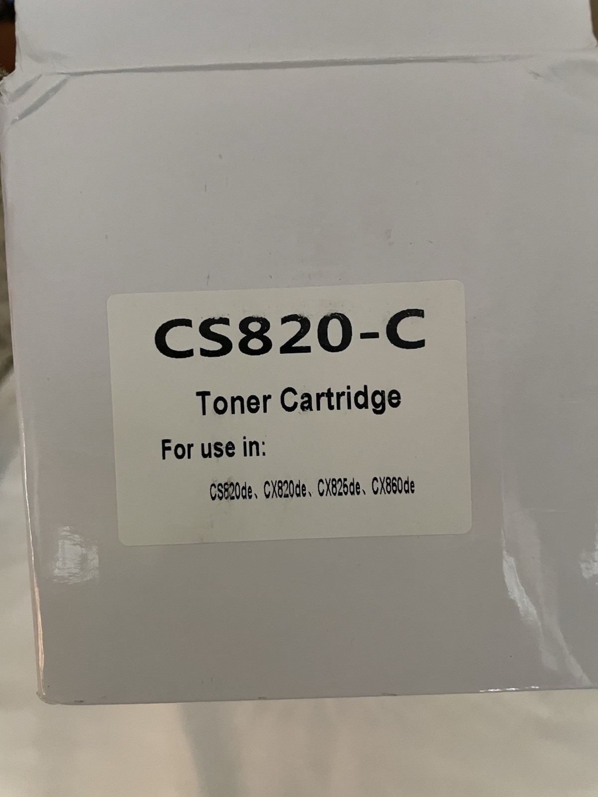 CS820-C  Cyan Toner Cartridge   READ