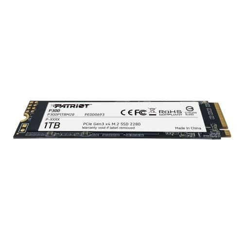 PATRIOT SSD INT. P300 1TB M.2 PCIE R/W 2100/1650 GEN 3X4 (A/N P300P1TBM28) New