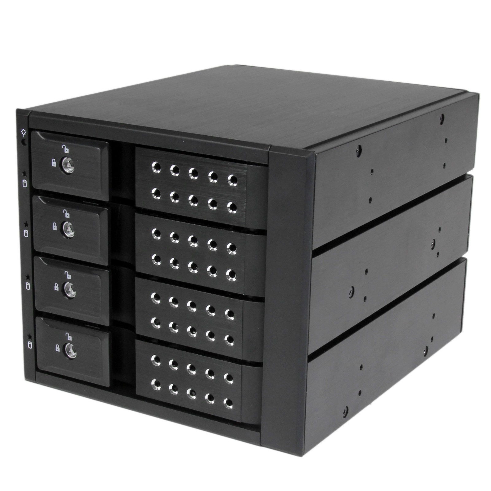 StarTech HSB4SATSASBA 4-Bay 3.5" SATA SAS Trayless Mobile Rack Backplane 6Gbps