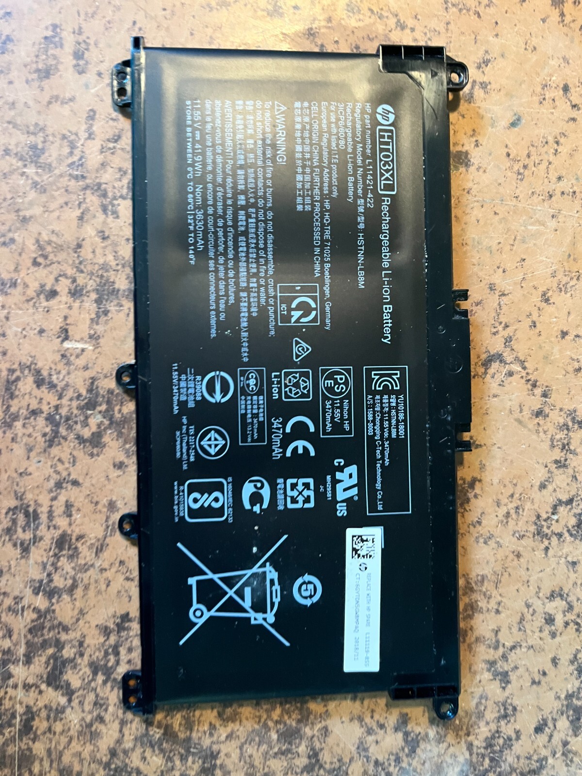 HP 15-da0017ca 15-da0019ca 15-da0020nr 15-da0021cy 15-da0022ca Laptop Battery