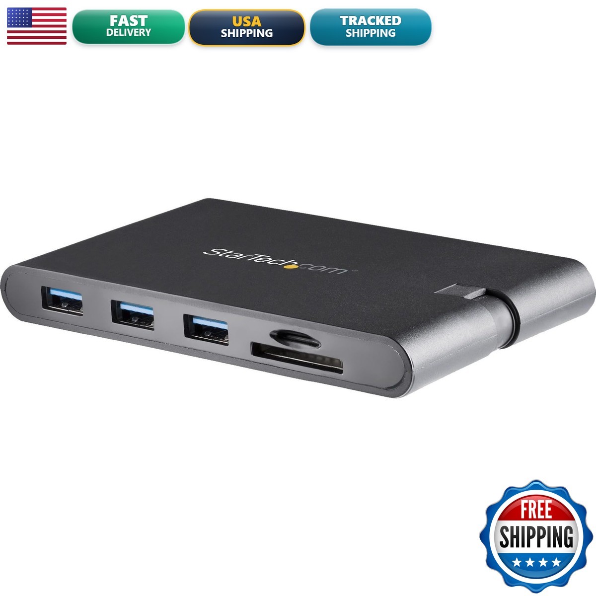 StarTech 9-in-1 USB-C Mini Dock, 4K HDMI or VGA, 100W PD, SD MicroSD