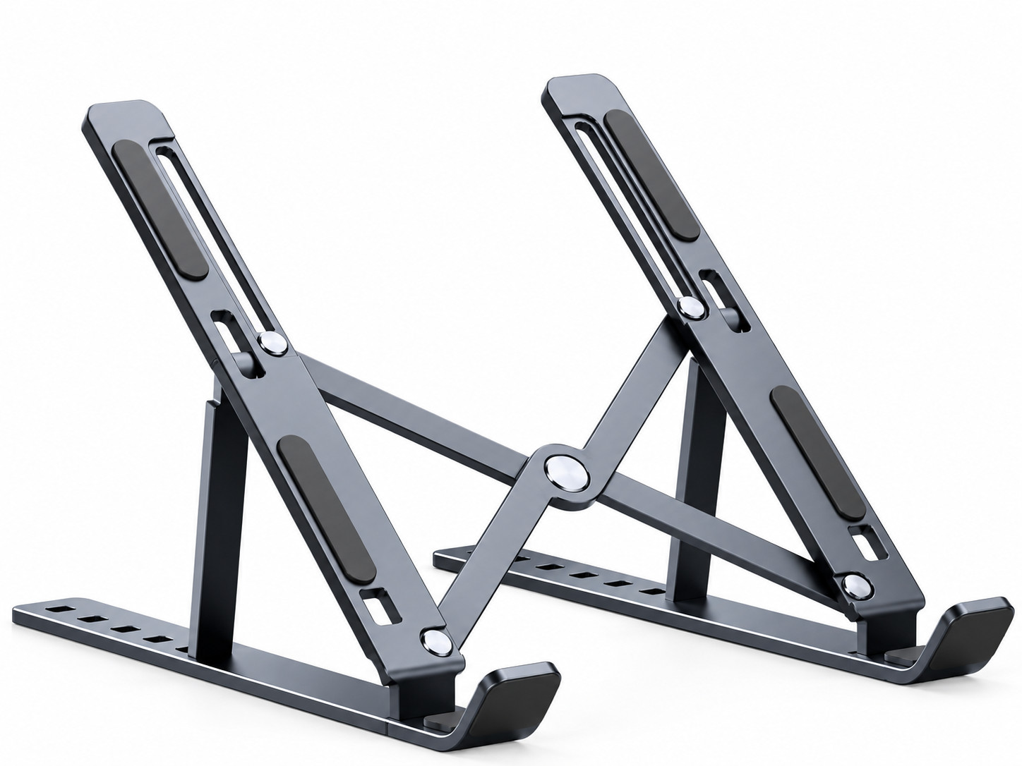 Adjustable Foldable Aluminum Laptop Stand Portable Notebook Holder Riser Desk