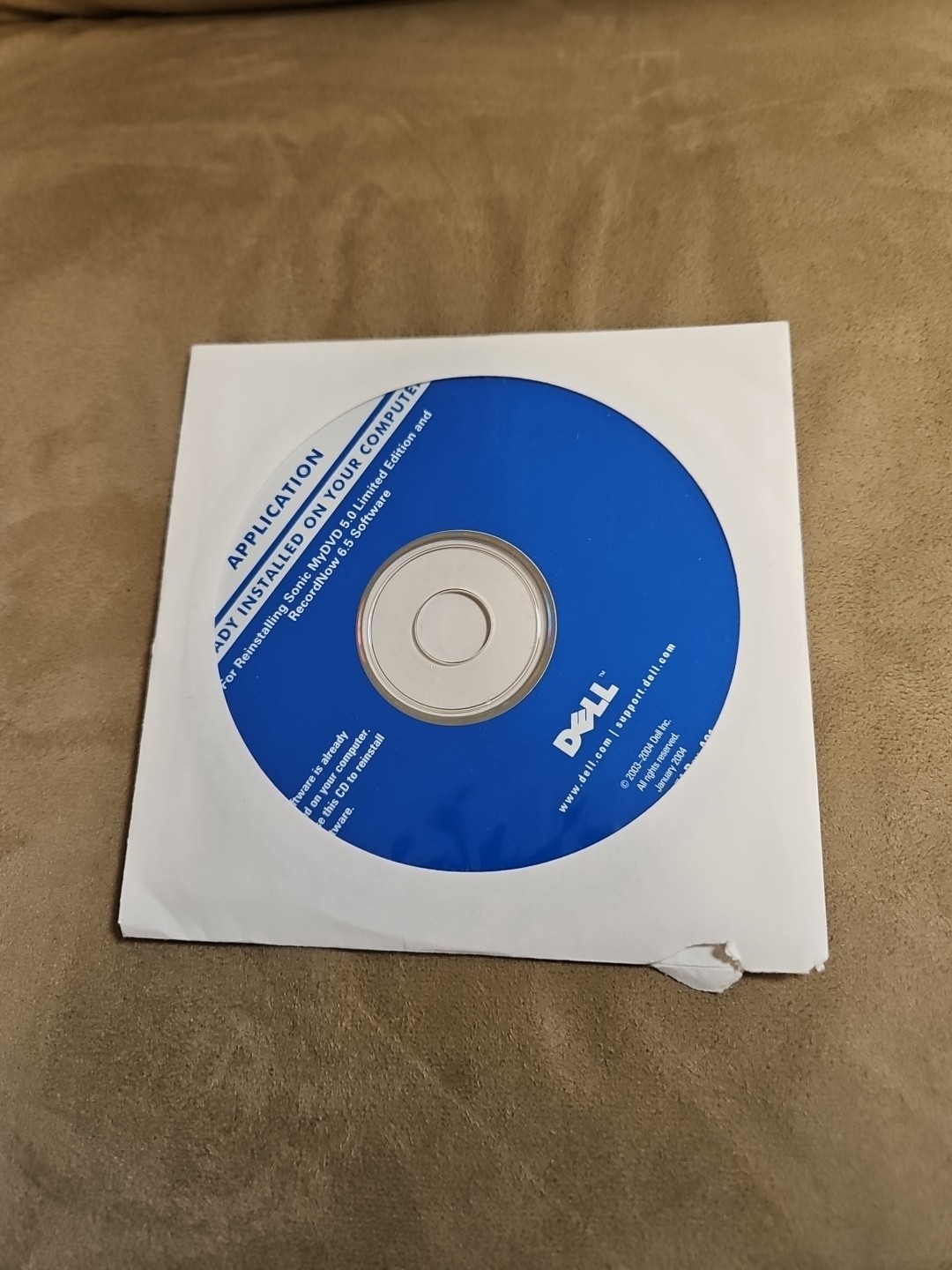 2004 Dell Application Software CD For Reinstalling Sonic MyDVD 5.0 Limited Edt