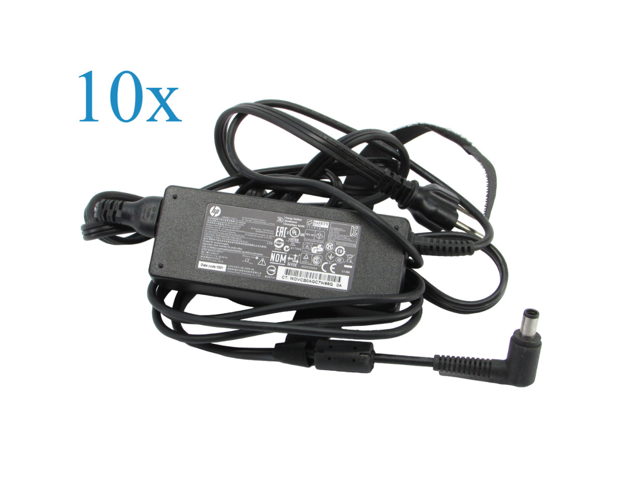 10x HP 65W 19.5V 3.33A Large Barrel AC Charging Adapter Lot of 10