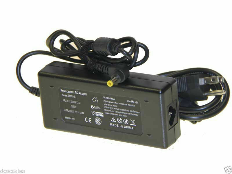 AC Adapter For Clevo W650SZ Sager NP2650 Laptop 90W Charger Power Supply Cord