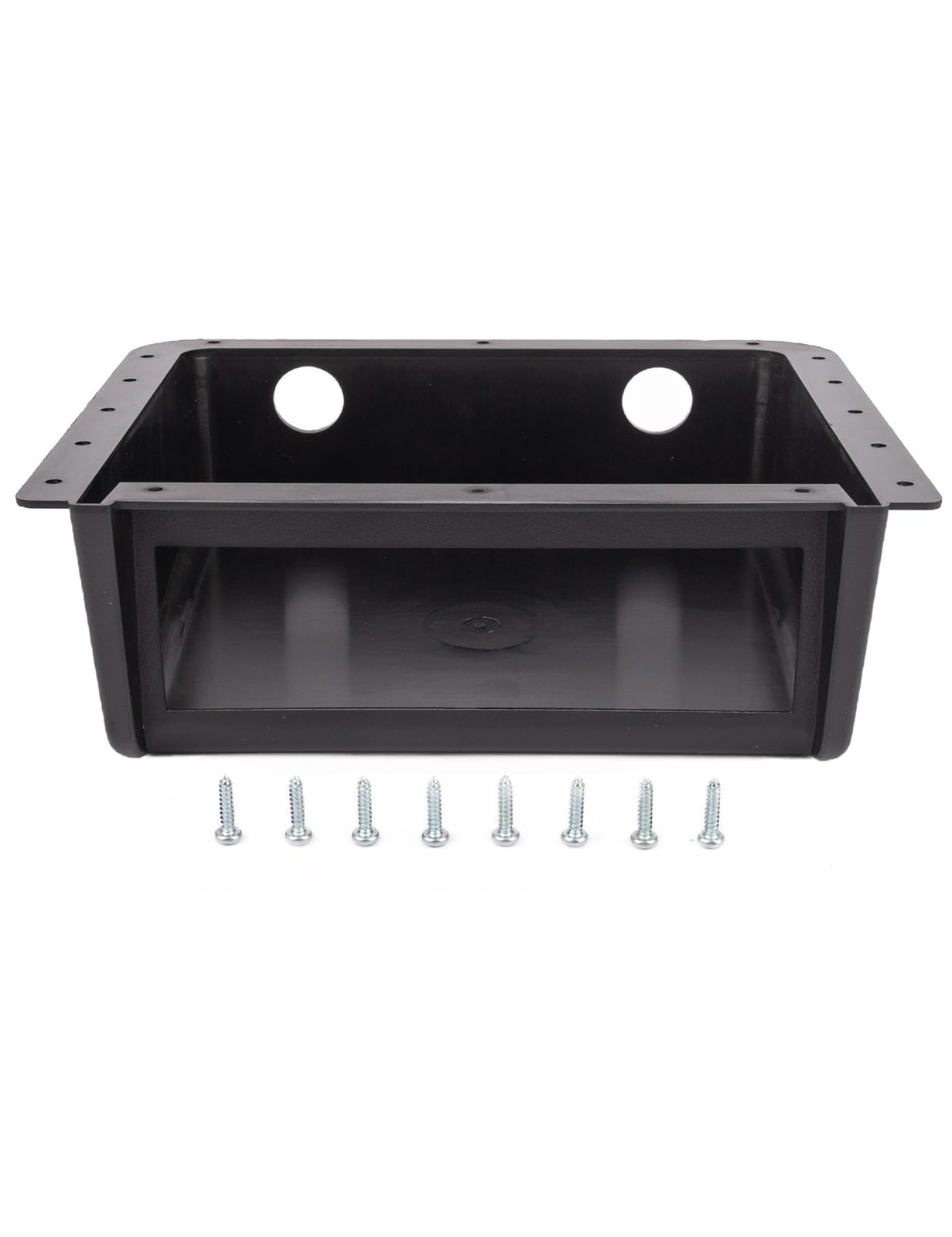 Universal Car Under Dash Top Mount Single DIN Radio Install Enclosure Case