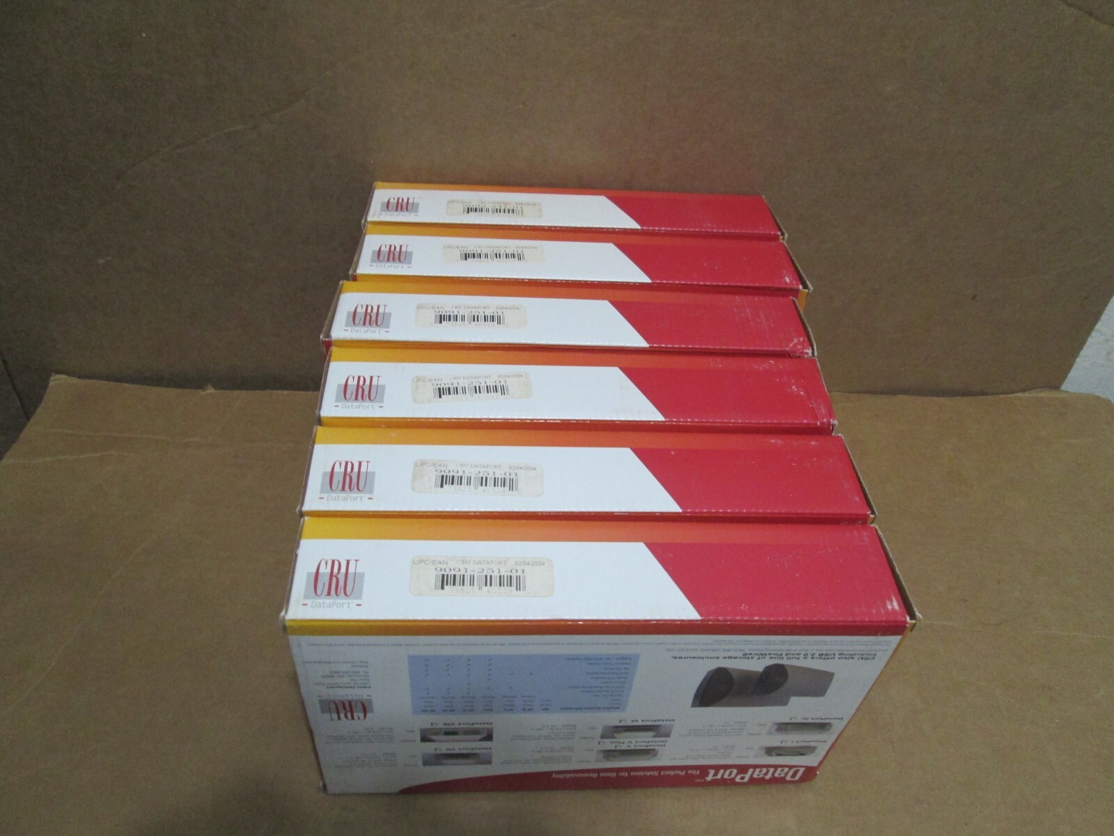 Lot Of  Six (6) CRU DataPort 9091-251-01 Removable Storage Module  (NEW)