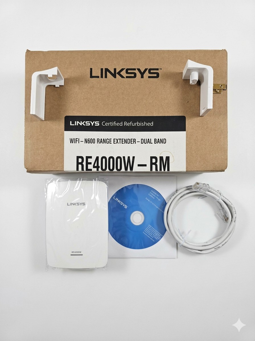 Linksys RE4000W N600 PRO Wi-Fi Range Extender Dual Band (#5)