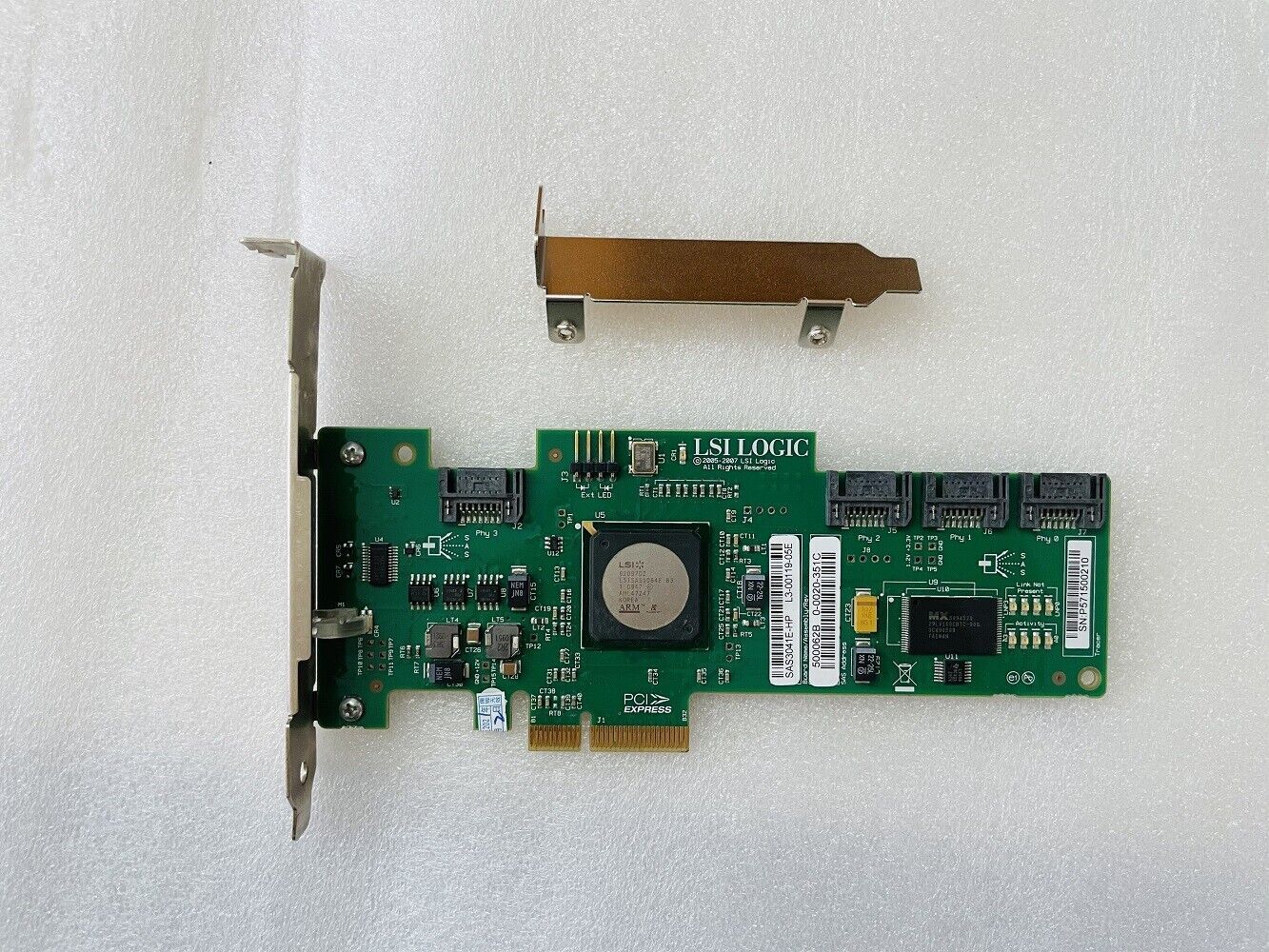 LSI Logic Intel SAS3041E 4-Port PCI-e SAS SATA RAID Controller card