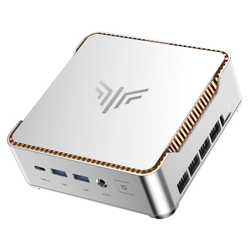 KAMRUI Mini PC K1, Ryzen Embedded R2544(Up to 3.7GHz),8GB DDR4 256GB SSD Dual 4K