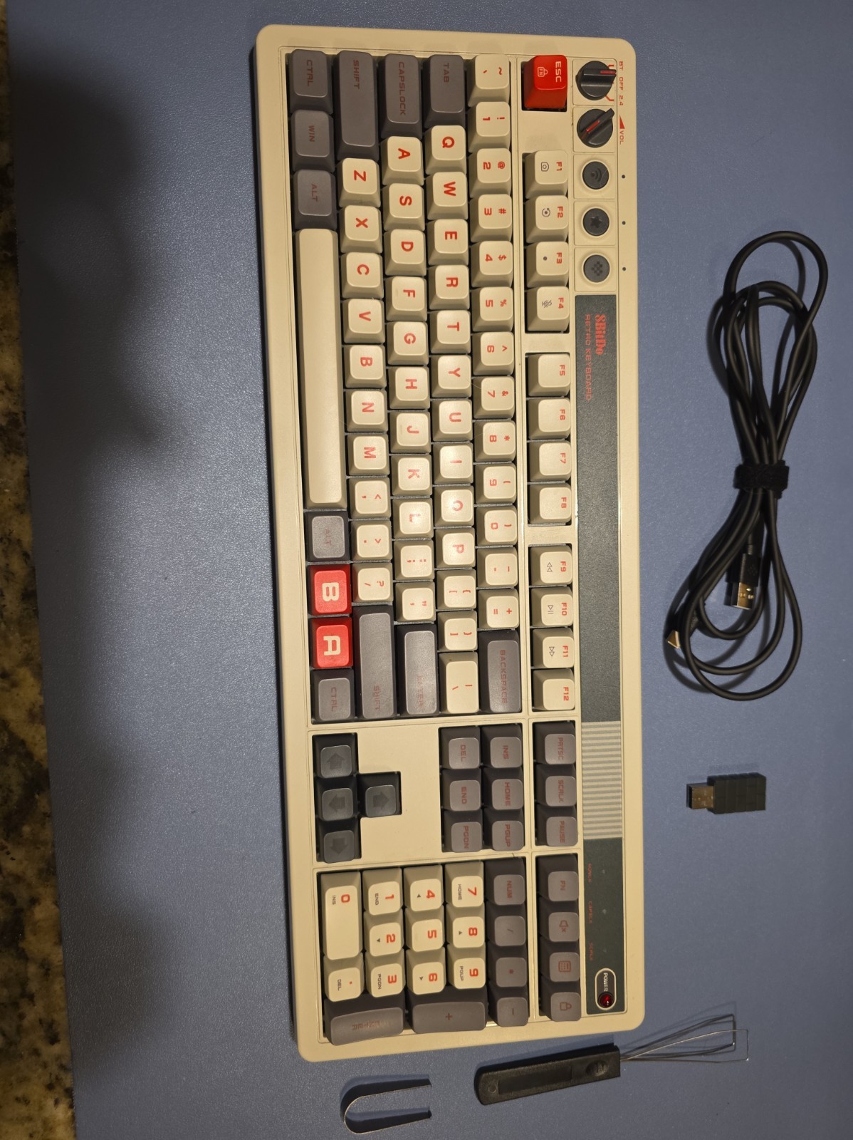8BitDo Retro N EDITION 108 Mechanical Keyboard with Numpad NO BIG BUTTONS