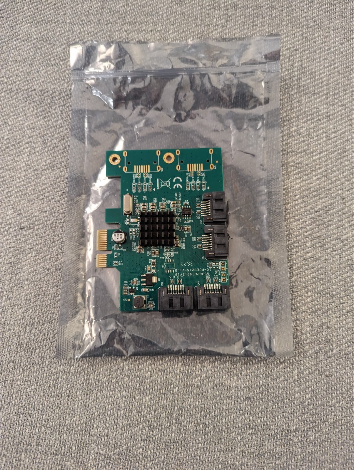 I/O Crest 4 Port Controller Card Marvell 9215 Non-Raid with Low Profile Bracket