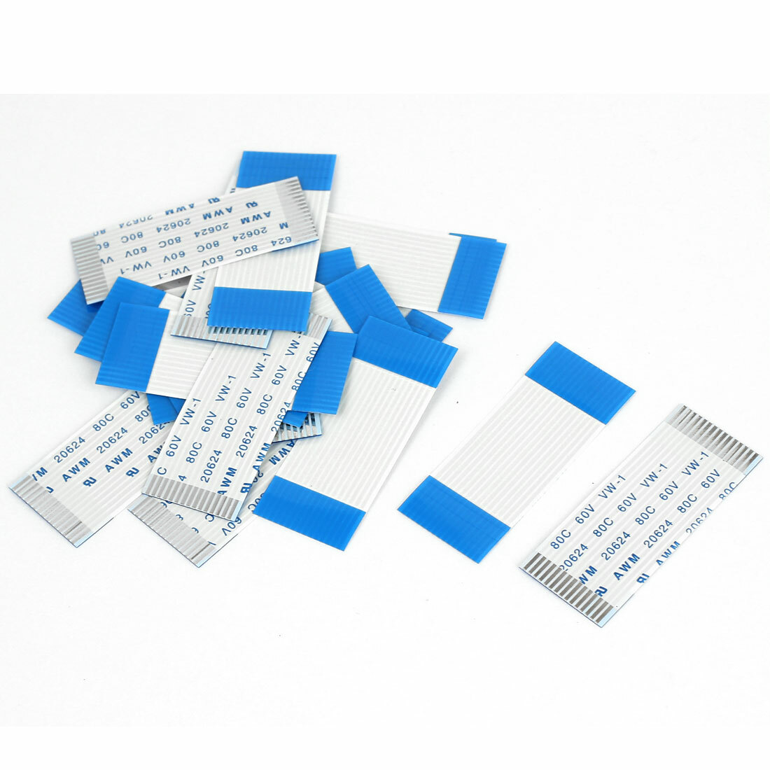 A Type 20pcs 1.0mm Pitch 15 Pin Flexible Flat Cable FPC FFC Connect Wire 40mm