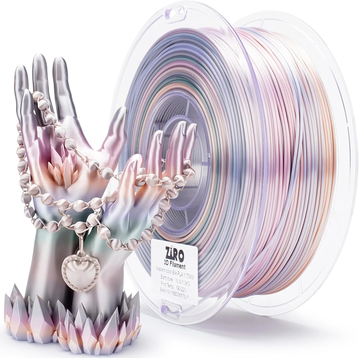 3D Printer Filament, Shiny PLA Fast Gradient Color Change, Glossy Color Change b
