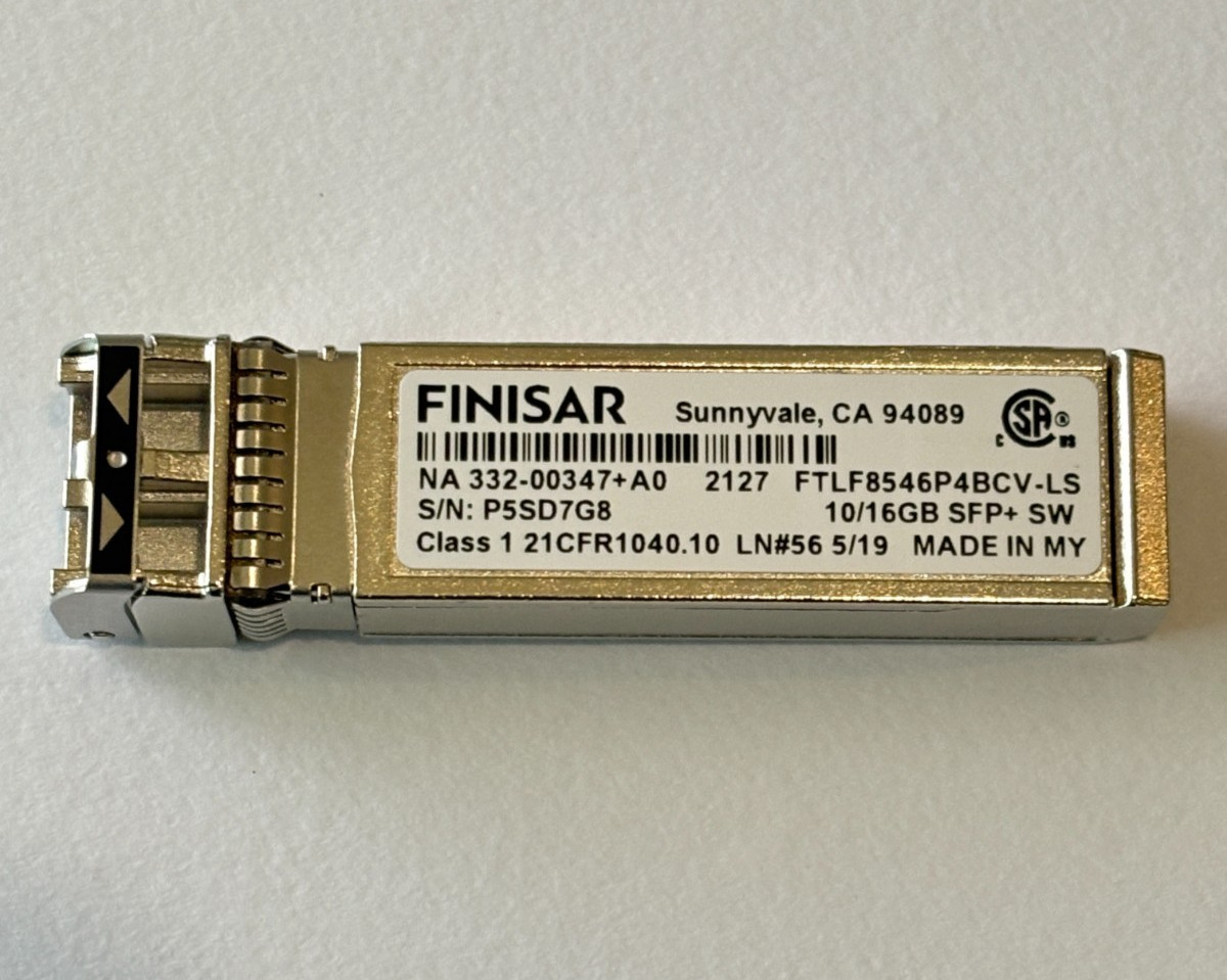Genuine Finisar FTLF8546P4BCV-LS 10/16GB SPF+ 850nm 100m MMF LC