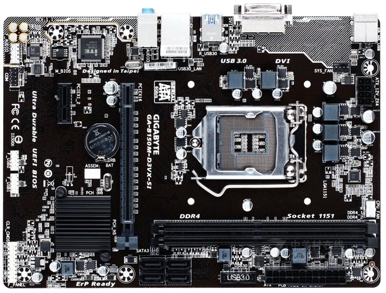 For Gigabyte GA-B150M-D3VX-SI DDR4 LGA1151 4×SATA III Micro ATX Motherboard