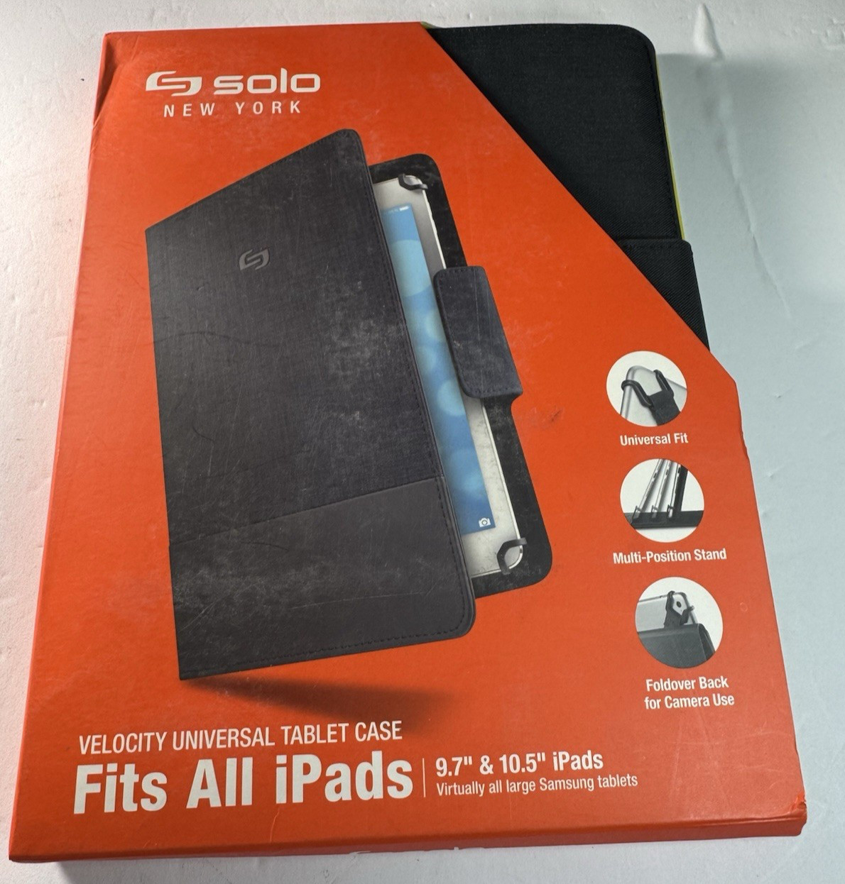 SOLO Velocity Universal Tablet Case - 8.5 to 11 Inch Tablets - Black UNL2022-4