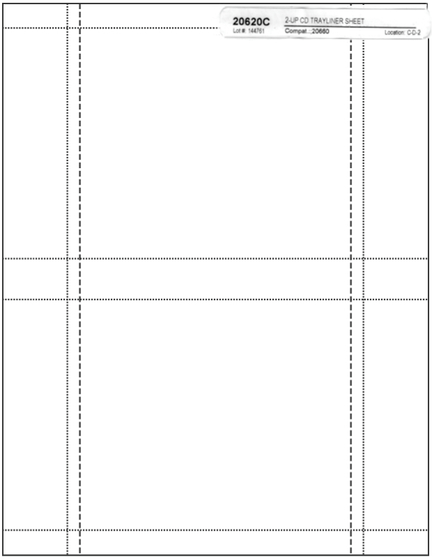 200-Pak (100 sheets) GLOSSY FINISH Jewel Case BACK TRAY Inserts (inkjet printer)